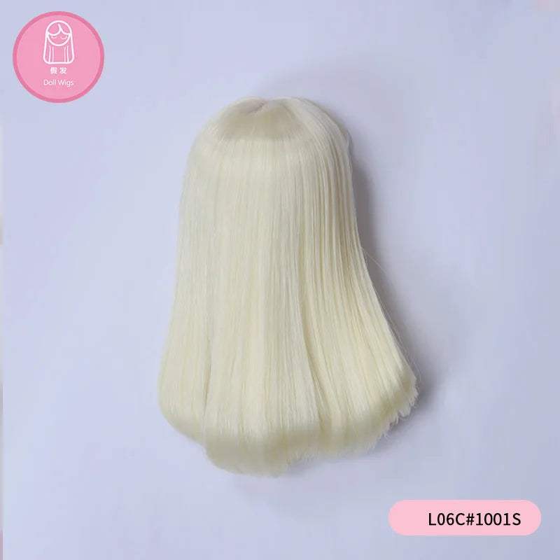 Wig For Doll BJD shinee LutsbjdlHoney Delf size 5-6 inch 1/6 high-temperature Straight Wig Doll BJD Lovely Wig in beauty L06C