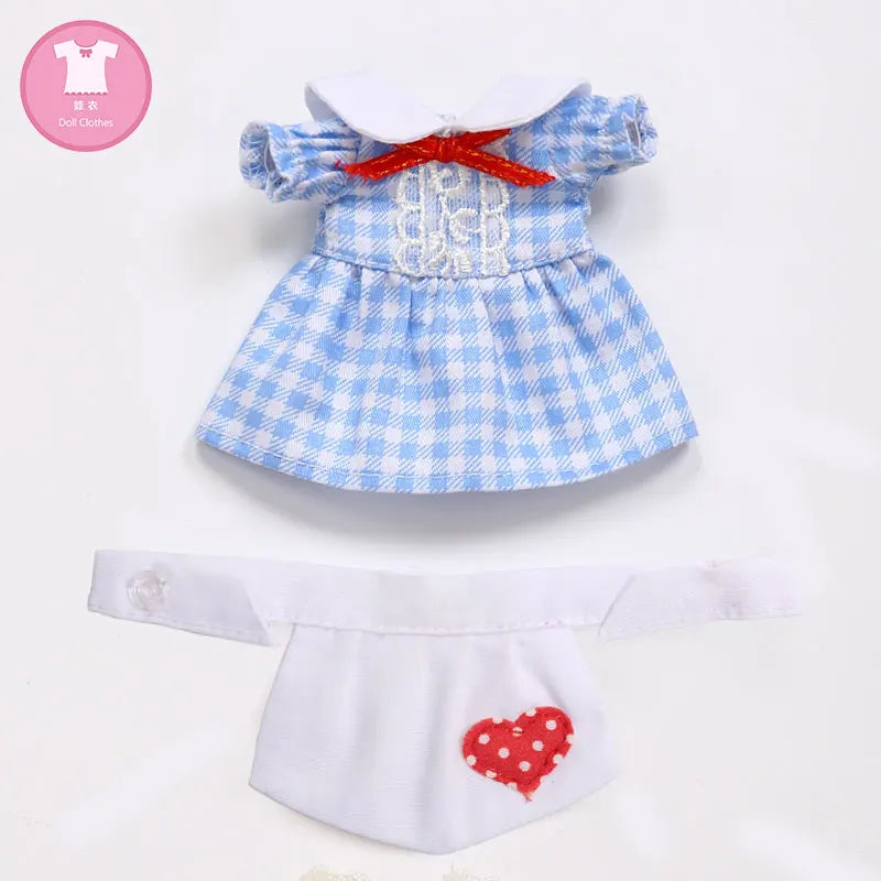 BJD SD Doll Clothes 1/8 Sdcustom-made Plaid Skirt Princess Style For Lati Yosd Body YF8 to 6 Doll Accessories