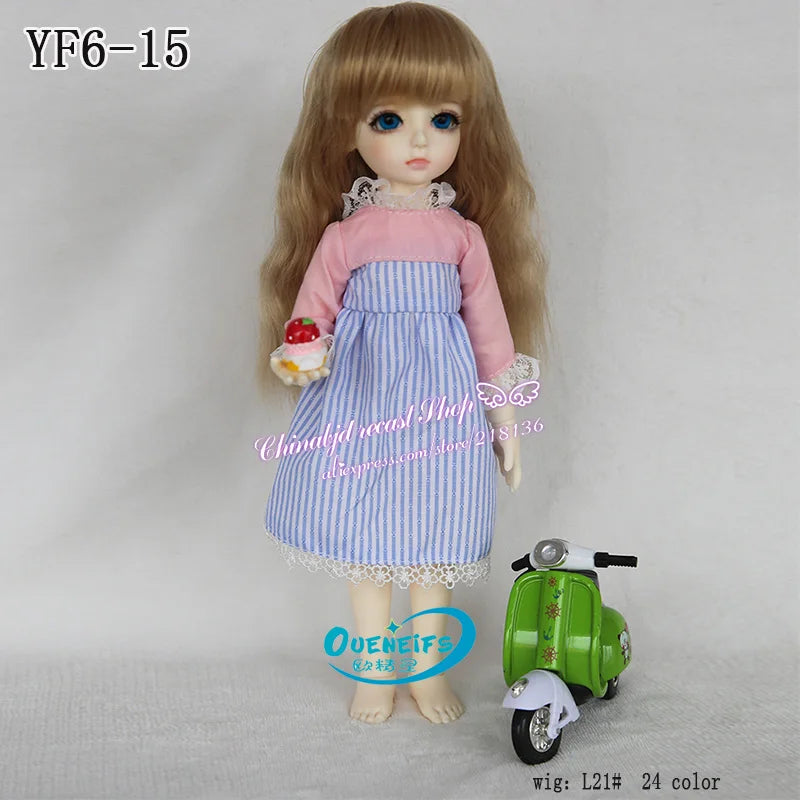 BJD SD Doll Clothes 1/6 Princess Dress Style Kawaii For Lati Littlefee LCC Body YF6-01/02/15/20 Doll Accessories