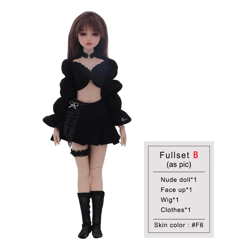 Aurola BJD Doll 1/6 Yingli Body 27.5cm Movable Joint Fullset Fashion Toys Glitter Skirt for Girls Gifts YOSD Korean Style Doll