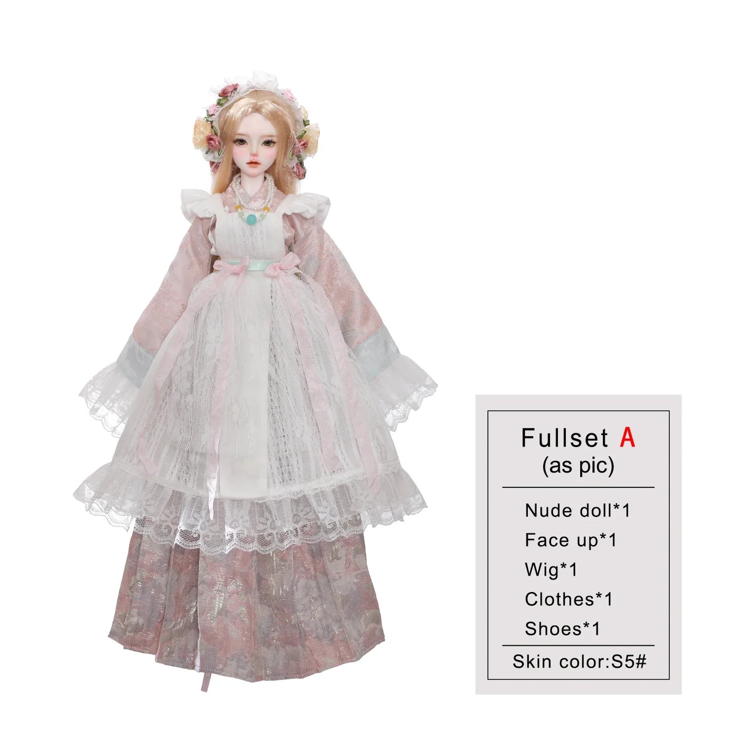ShugaFairy Dendro A 1/4 BJD - Han-Western Court Style Anime Doll (Full Set)