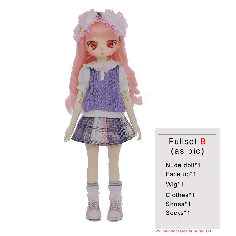 Shuga Fairy 1/6 BJD Doll Niny Resin Dolls Full Set Option Ball Jointed Doll Anime Collection Toys Surprise Gift for Girl