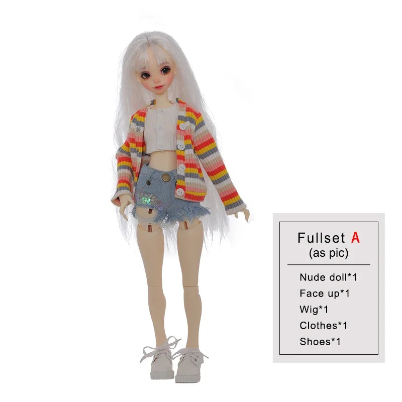 ShugaFairy Momoni - 1/4 BJD Slim Body Resin Doll Fashion Full Set 40cm Ball-Jointed Figure New Design Collectible