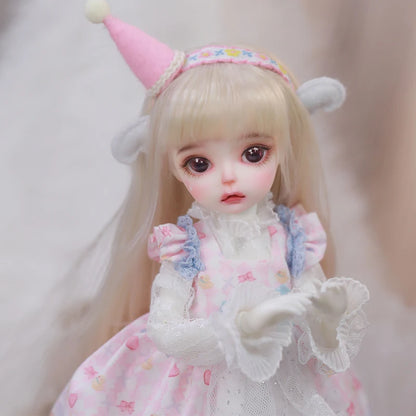 BJD Doll Nitta 1/6 Dolls Beautiful Dress Fullset Resin Toys for Kids Surprise Gifts for Girls Boys 26cm Dolls