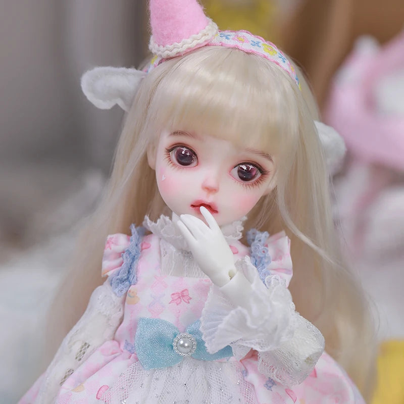 BJD Doll Nitta 1/6 Dolls Beautiful Dress Fullset Resin Toys for Kids Surprise Gifts for Girls Boys 26cm Dolls