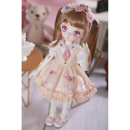 Shuga Fairy 1/6 BJD Doll Tiny Resin Dolls Full Set Ball Jointed Doll Elf Ears Toys Surprise Gift for Children Anime Figure