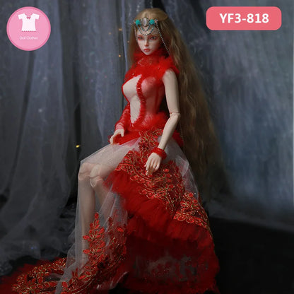 BJD Clothes Fairyland Feeple65 Eclair 1/3 BJD SD Dress Beautiful Doll Clothes Accessories OUENEIFS One piece