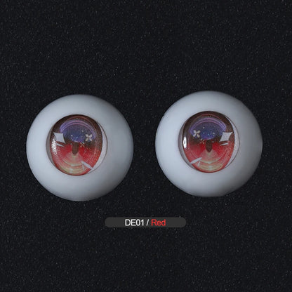 BJD Cartoon Resin Eyeball DE01DE02 14/20/22/30mm for BJD eyes Anime Figure Dolls Accessories For Kids DIY toys dropshipping 2020