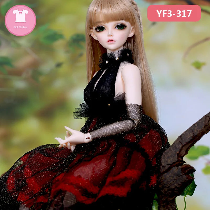 BJD Clothes Fairyland Feeple60/65 Moe Lunnula Choe 1/3 BJD SD Dress Beautiful Doll Clothes Accessories OUENEIFS