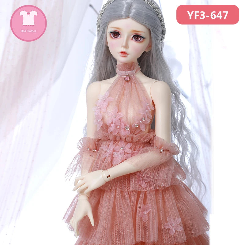 BJD Clothes Fairyland Feeple60/65 Moe Lunnula Choe 1/3 BJD SD Dress Beautiful Doll Clothes Accessories OUENEIFS