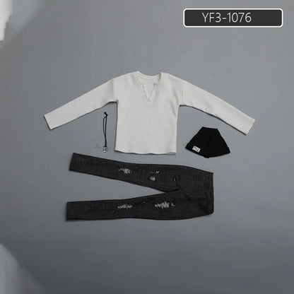 BJD Clothes 1/3 Yunus Male Body Martin Fici Roderich Black Punk Blues Rock Roll Realistic Art Toys Doll Accessories Blondie LLT