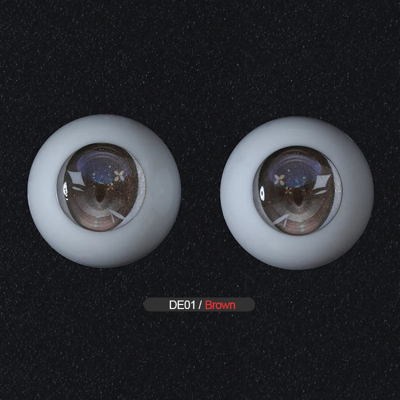 BJD Cartoon Resin Eyeball DE01DE02 14/20/22/30mm for BJD eyes Anime Figure Dolls Accessories For Kids DIY toys dropshipping 2020