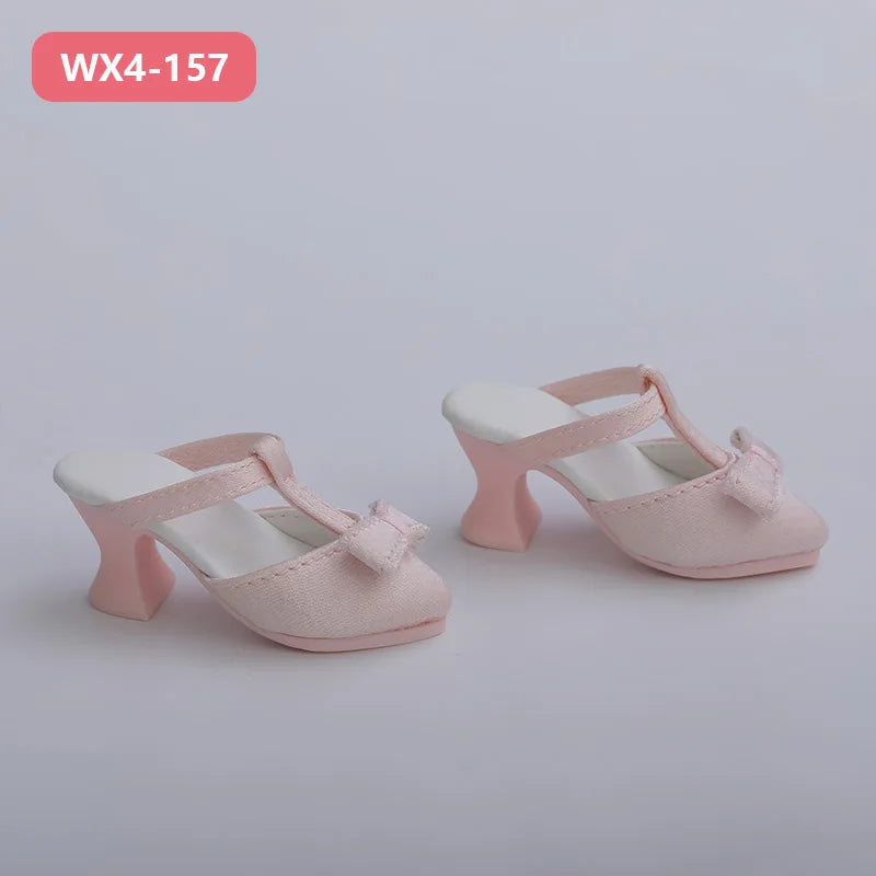 New BJD Shoes 1/4 for Minifee Doll Body about 5.5cm FairyLand High Heels Shoes MNF Doll Accessories Active Line Girl Body Toys