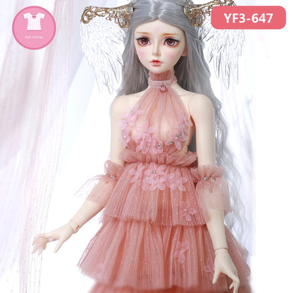 BJD Clothes Fairyland Feeple60/65 Moe Lunnula Choe 1/3 BJD SD Dress Beautiful Doll Clothes Accessories OUENEIFS