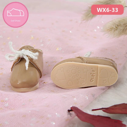 Free Shipping BJD Shoes 1/6 Leather Black Khaki For YOSD BJD Dolls WX6-33 Length 4.6cm width 2cm WX6-40 blue Doll Accessories