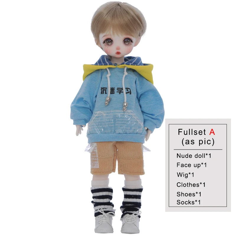 Fura BJD DOLL 1/6 26cm Pure handcraft fullset1/6  ob11 Resin Toys Gifts for Girls YOSD Doll ball jointed stock