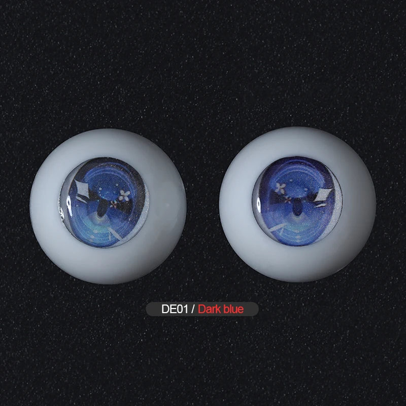 BJD Cartoon Resin Eyeball DE01DE02 14/20/22/30mm for BJD eyes Anime Figure Dolls Accessories For Kids DIY toys dropshipping 2020