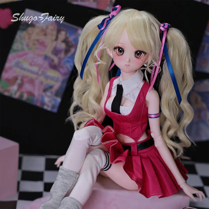 ShugaFairy Coco F 1/4 MSD BJD - Hight Quality Bariy Body Big Chest Y2K Carnival Fashion Full Poseable Set Anime Collectible