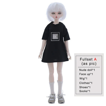 Shuga Fairy 1/4 BJD Doll Nay Resin Dolls Full Set Ball Jointed Doll Toys for Kids Girls Surprise Gift Fulll Set