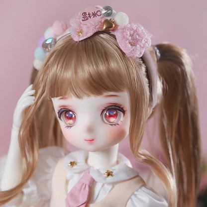 Shuga Fairy 1/6 BJD Doll Tiny Resin Dolls Full Set Ball Jointed Doll Elf Ears Toys Surprise Gift for Children Anime Figure