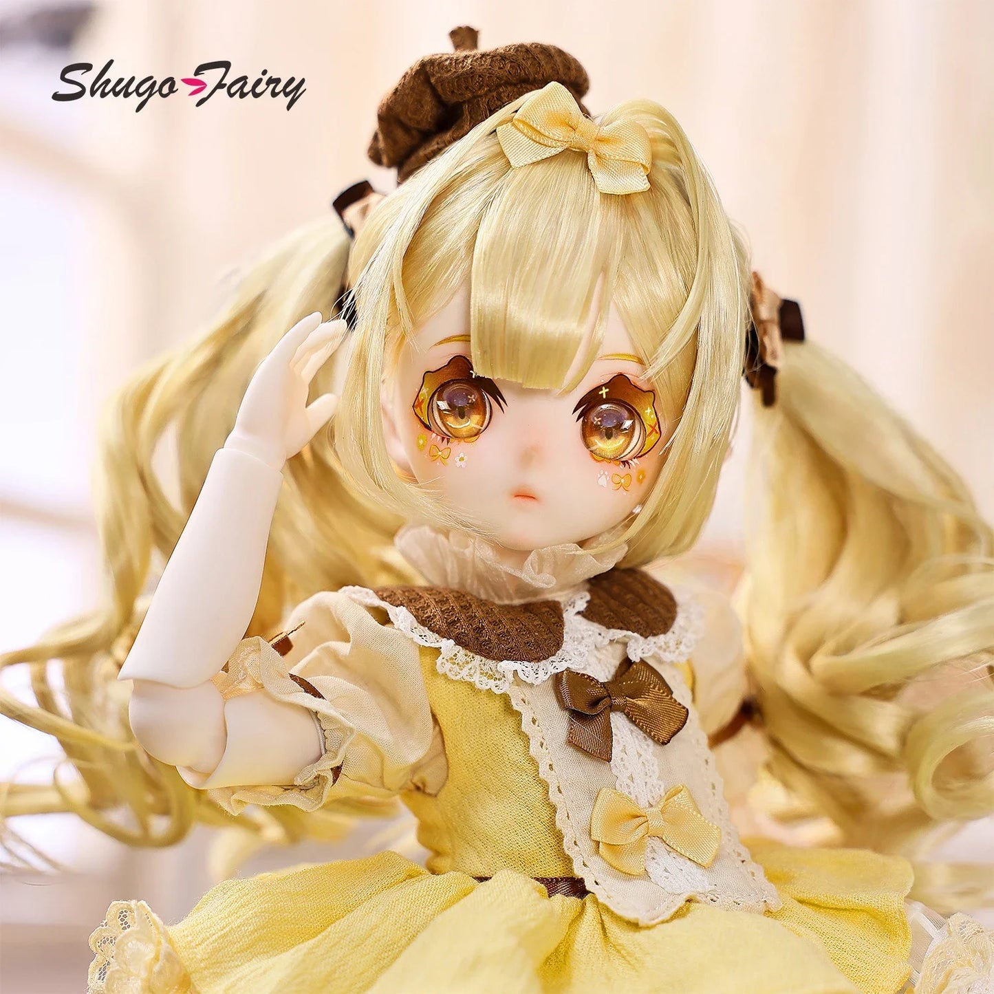 Shugafairy Original 1/4 BJD Makoto B Sweet Pudding Theme Hand-Painted Dessert Makeup & Jointed Body Full Set Resin Art Doll