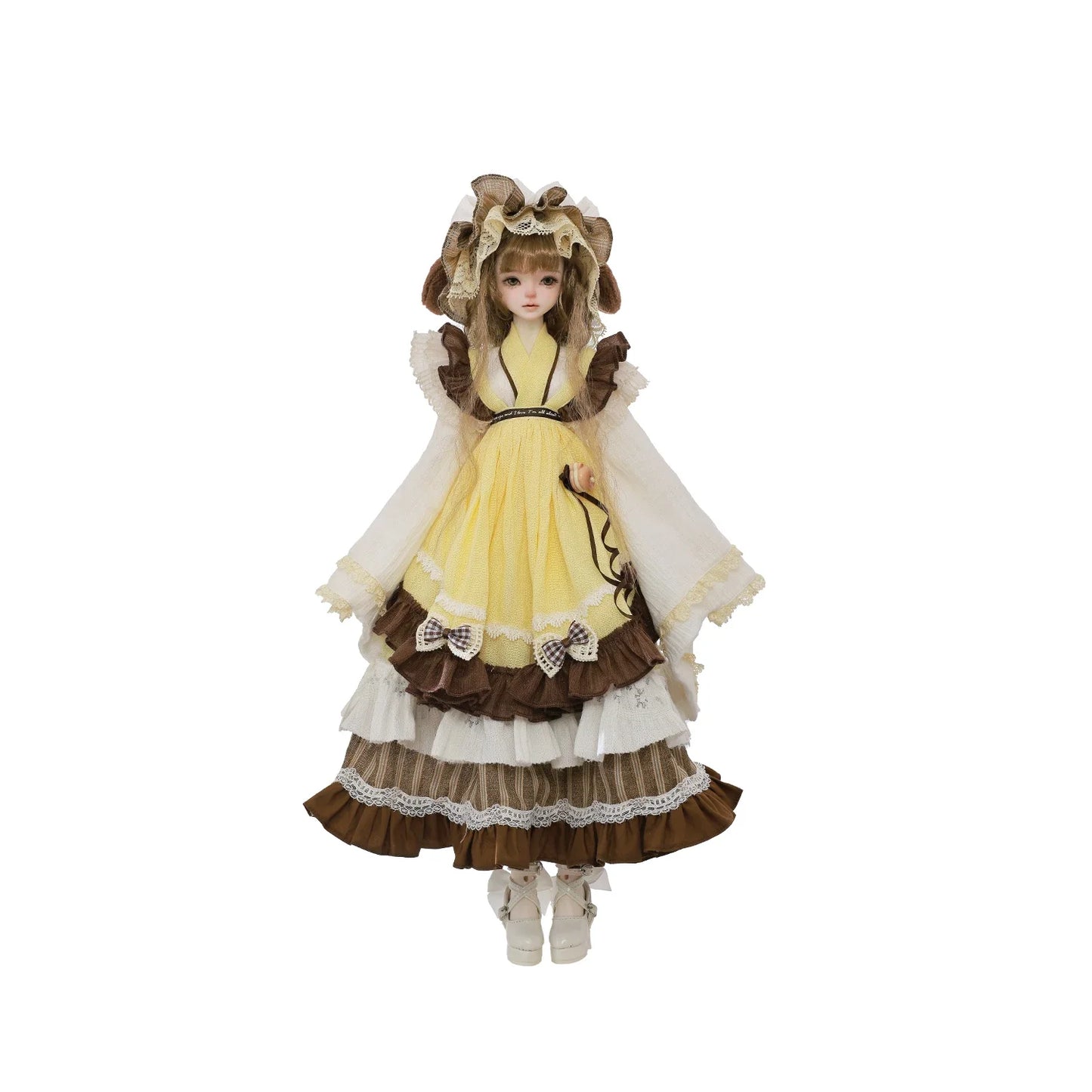 ShugaFairy Lynn F 1/4 BJD Lolita Doll - Poseable Bariy Body Full Set Yellow Fashion Dolls