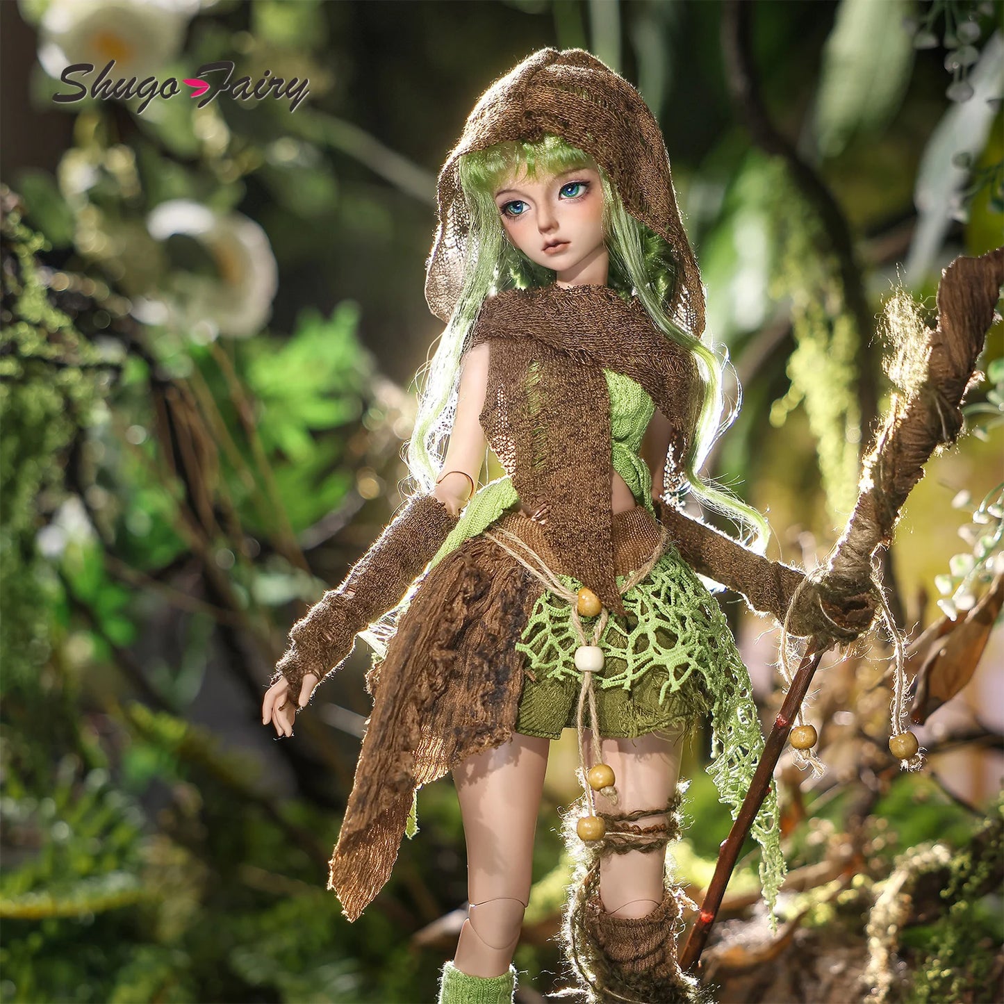 Kaka G BJD Doll 1/4 Full Set Bariy Body Survivor of The Apocalyptic Jungle Forest Explorer Pathfinder Shugafairy Jointed Dolls