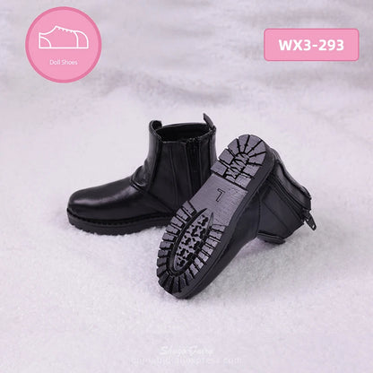 Bjd Shoes 1/3 Suitable Yunus Body 10.2cm  Fashionable Doll Of High-tops Patent Leather Shoes Pu Material Doll Accessories