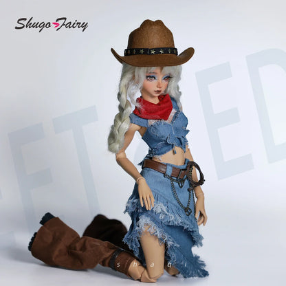 Sano D BJD 1/4 - Vintage Western Cowboy Knight Anime Style Ball Jointed Doll Full Set with Outfit & Accessories ShugaFairy