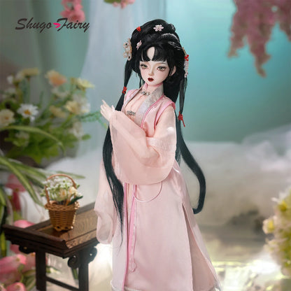 Libra C Bjd Doll 1/4 Full Set Ming Hanfu Ancient Style Resin High Quality Ball Jointed Doll Shugafairy