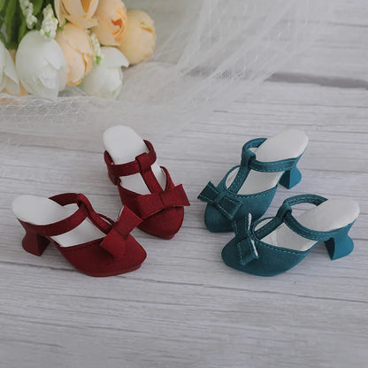 New BJD Shoes 1/4 for Minifee Doll Body about 5.5cm FairyLand High Heels Shoes MNF Doll Accessories Active Line Girl Body Toys
