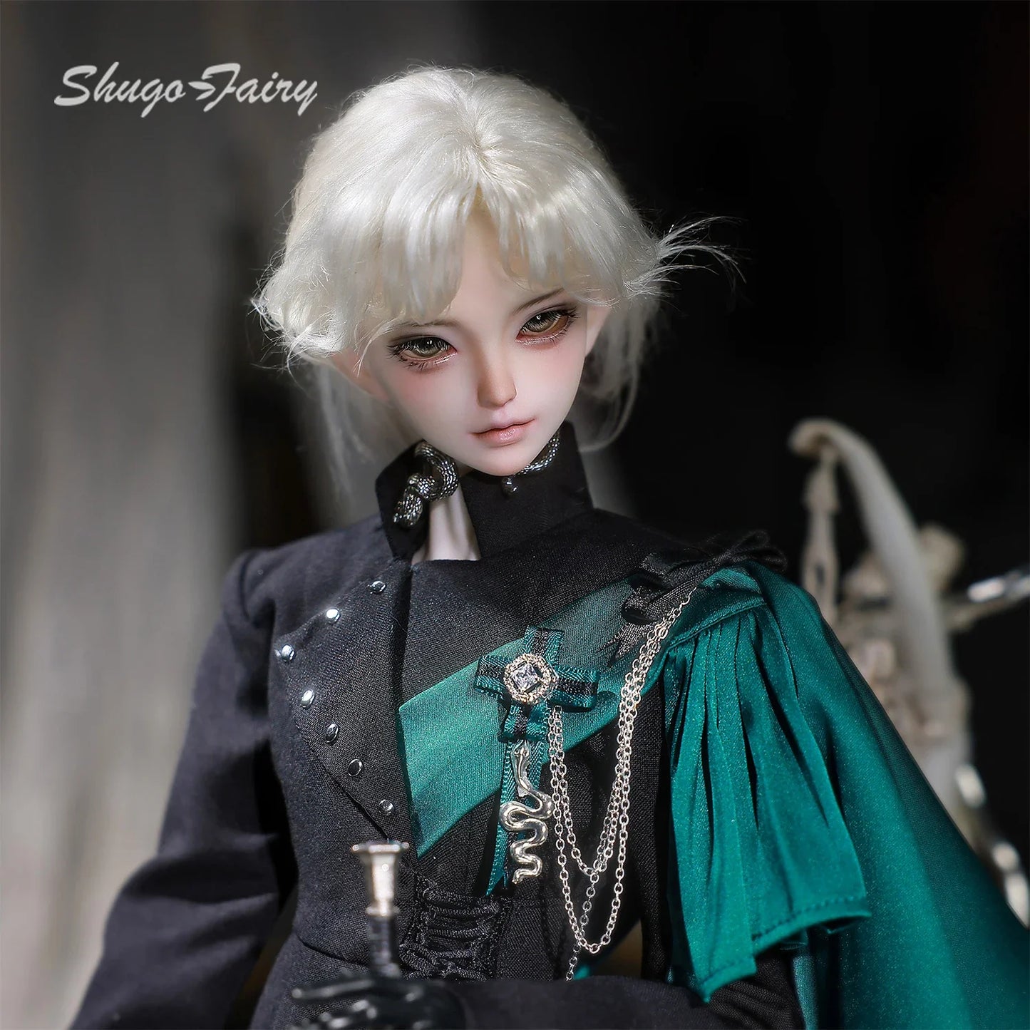 Shugafairy Julia C 1/4 BJD Gothic Swordsman Prince - Obsidian Knight Cool Lolita Nobility Full Set Collector's Edition