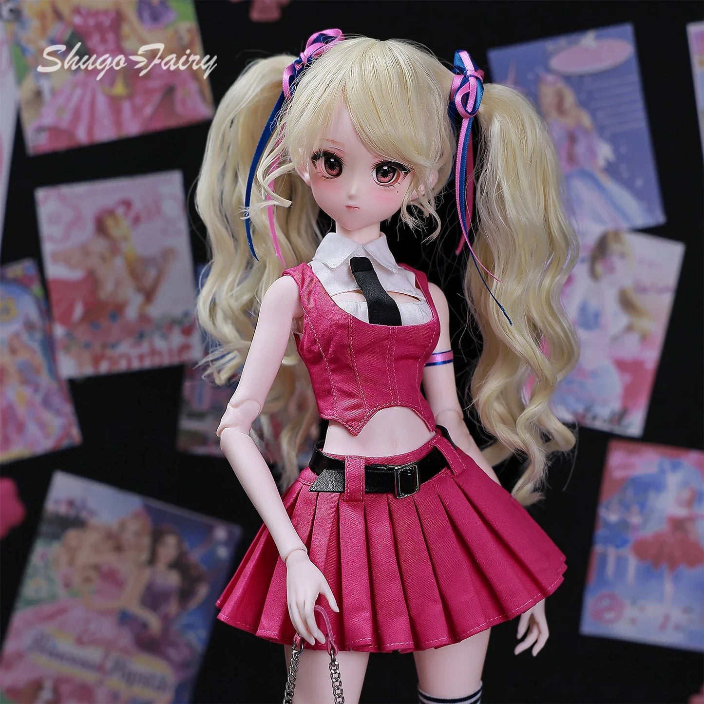 ShugaFairy Coco F 1/4 MSD BJD - Hight Quality Bariy Body Big Chest Y2K Carnival Fashion Full Poseable Set Anime Collectible