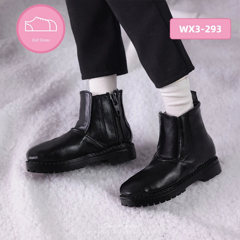 Bjd Shoes 1/3 Suitable Yunus Body 10.2cm  Fashionable Doll Of High-tops Patent Leather Shoes Pu Material Doll Accessories