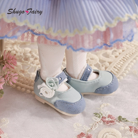 BJD Shoes 1/6 Multi-colored Fashion Imitation Leather Flattie Shoes WX6-351 Suitable for 1/6 Bjd Doll Accessories