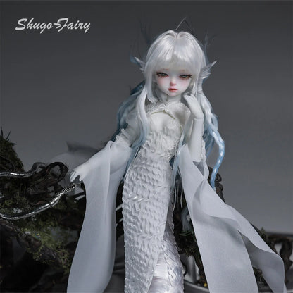 1/6 Monster Girl BJD  Virelai D Anime Pale Twin Half-Demon Full Set Long Scaly Tail Shugafairy Original Bjd Articulated Dolls