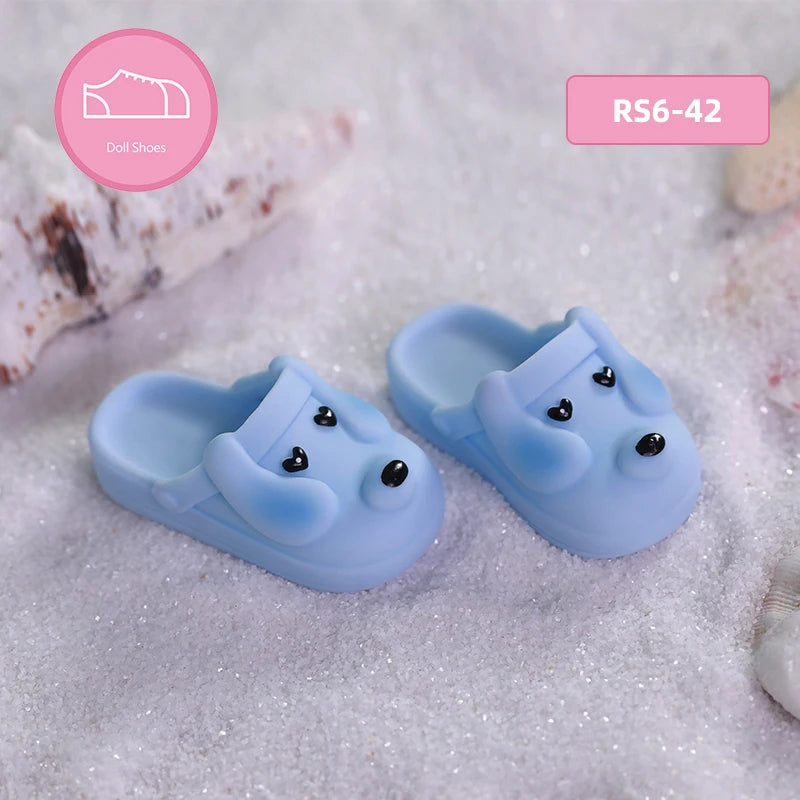 BJD Shoes 1/6 Bady about 4.4cm Pink Sky Bluebright Yellow Fresh Green Optional Doll Accessories