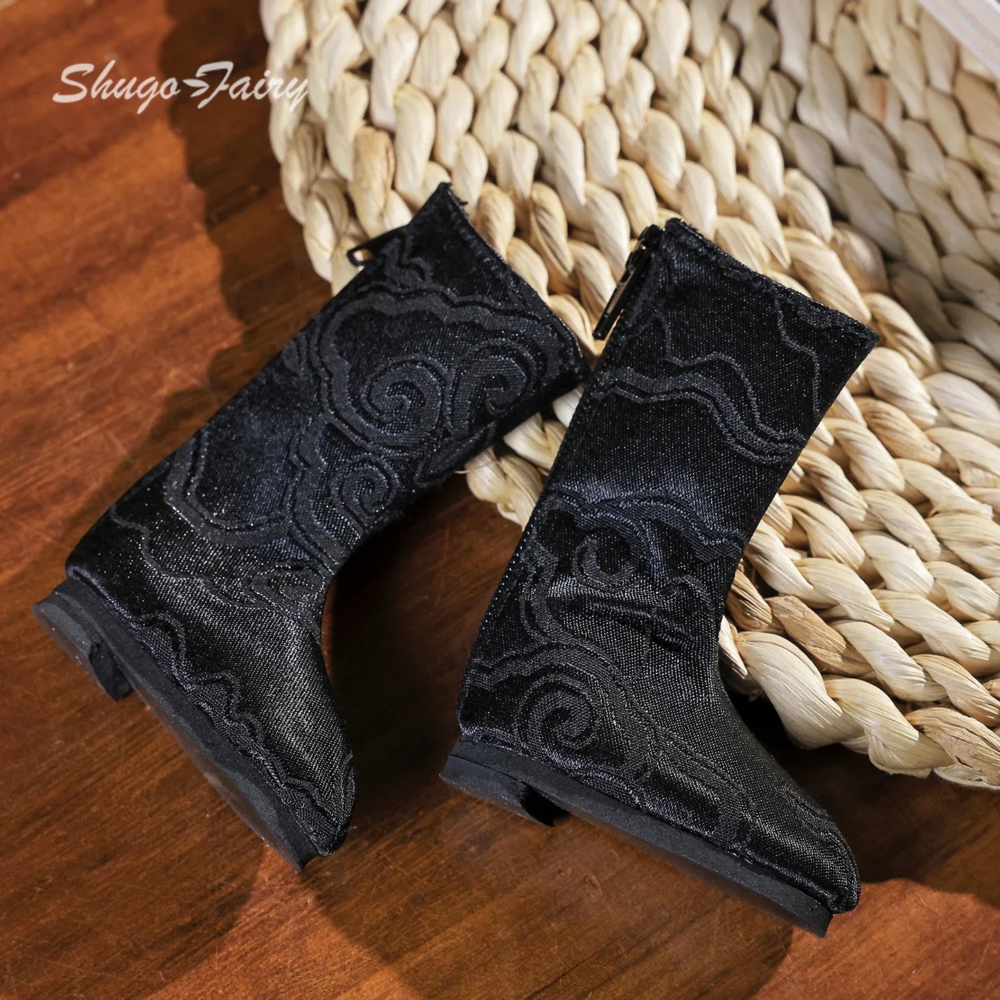 Shuga Fairy Bjd Shoes 1/4 Thigh-high Flat Boots WX4-165 Original Bjd Doll Accessories