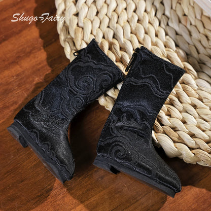 Shuga Fairy Bjd Shoes 1/4 Thigh-high Flat Boots WX4-165 Original Bjd Doll Accessories