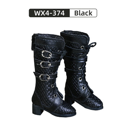 Bjd Shoes 1/4 Fits Bubo Bjd Body Fashion Leather High Leg Boots  WX4-374 Bjd Doll Accessories Shuga Fairy