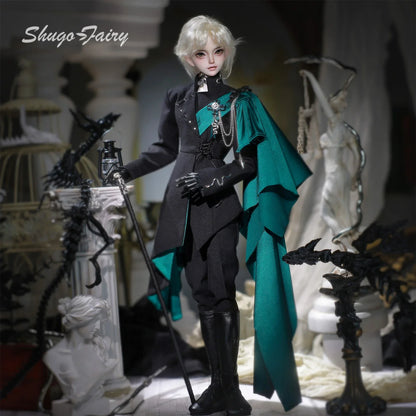 Shugafairy Julia C 1/4 BJD Gothic Swordsman Prince - Obsidian Knight Cool Lolita Nobility Full Set Collector's Edition