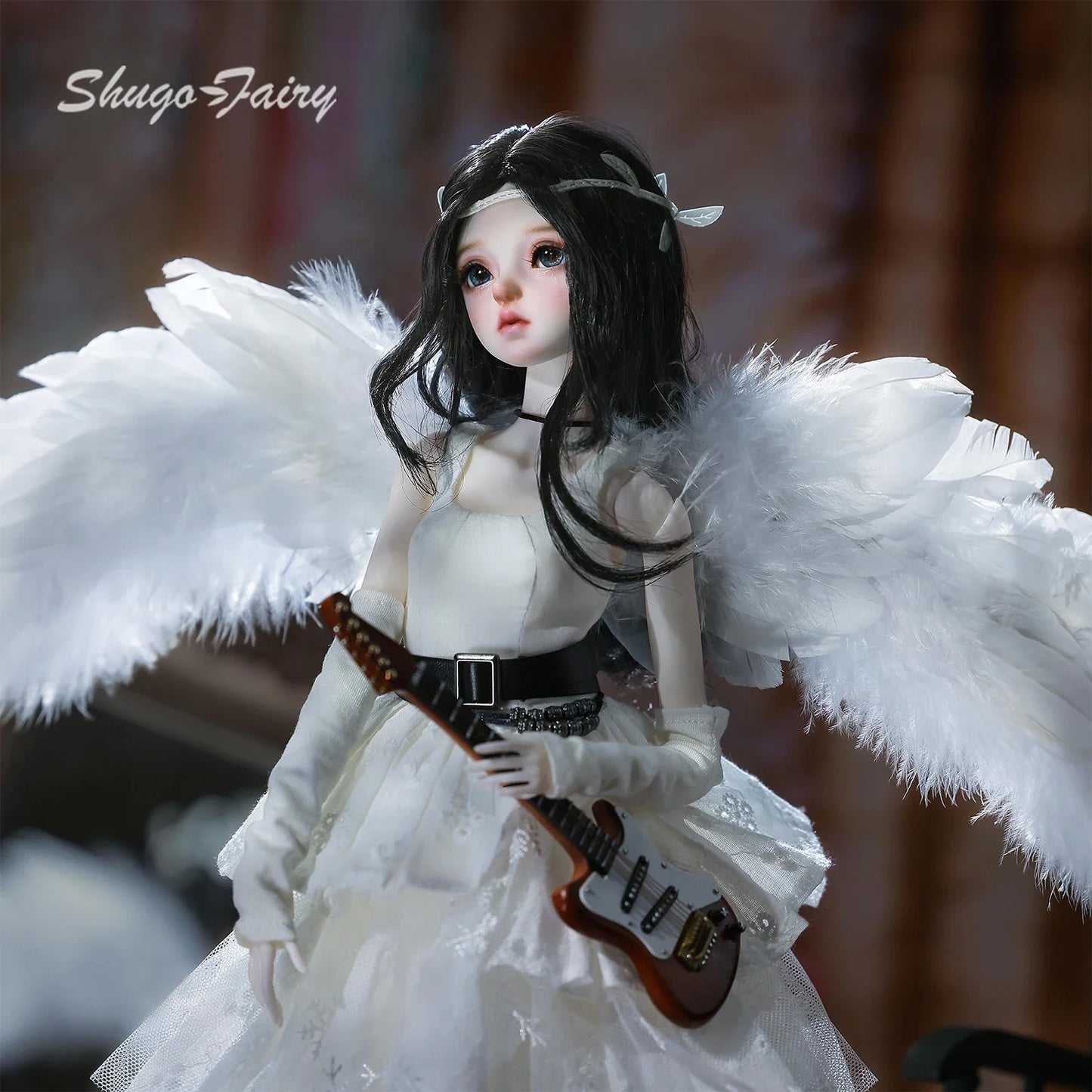 BJD Doll 1/4 Punk Rock Angel Gothic Doll Resin BJD Figures Shugafairy Celia L Full Set Collectible Doll Articulated Dolls