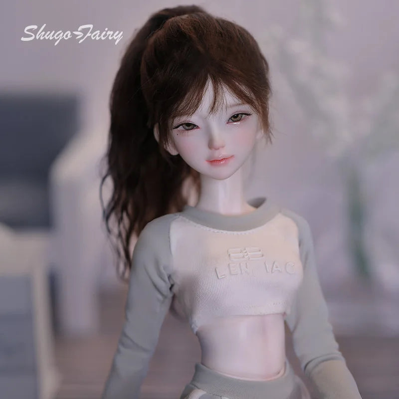 Xana BJD Doll 1/4 Barly Pilates Vital Fitness Girl Home Sport Style Gray Green Fashion Toy for Girl Shugafairy