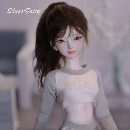 Xana BJD Doll 1/4 Barly Pilates Vital Fitness Girl Home Sport Style Gray Green Fashion Toy for Girl Shugafairy
