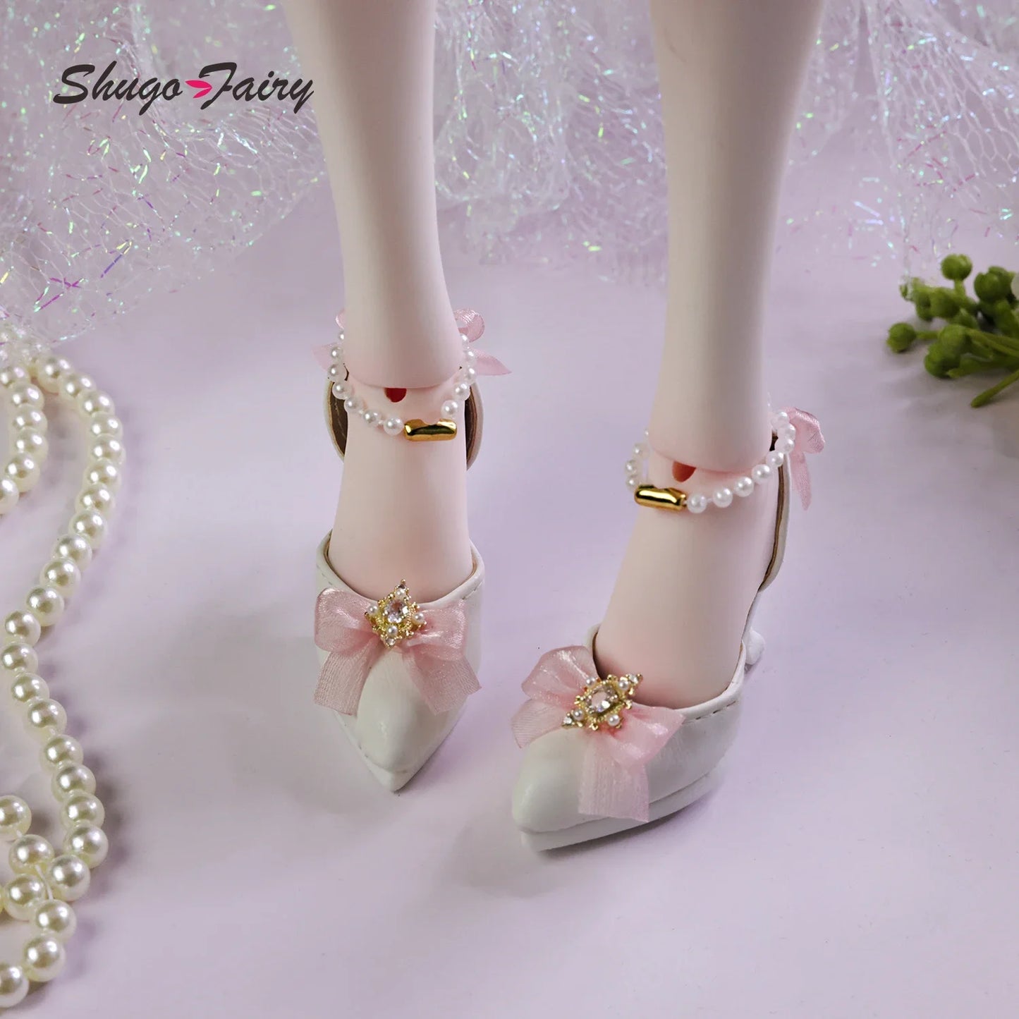Shuga Fairy Bjd Shoes 1/4 Mini Toy High-heeled Shoes Multicolor Colors WX4-373 Bjd Doll Accessories