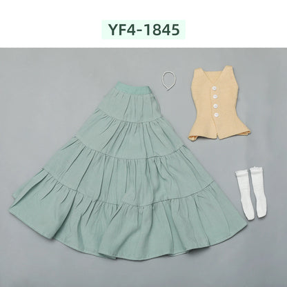 Bjd Clothes 1/4 Bjd Doll Bariy Body Small Chest Knitwear Fashion Style Shuga Fairy Original Collection with Outfit & Accessories