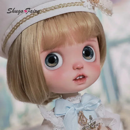 BJD Doll 1/6 Lime Fullset Big Head Open Mouth Expression Church Dress Style Choir Skirt Ball Jointed Graduation Gift YOSD Dolls