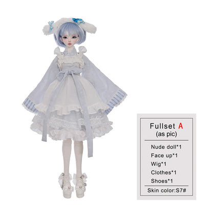 ShugaFairy Sano Original Bjd Doll 1/4 Head Bariy New Kimono Style Anime Girl Joint Toys Fullset
