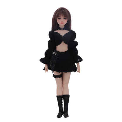 Aurola BJD Doll 1/6 Yingli Body 27.5cm Movable Joint Fullset Fashion Toys  Glitter Skirt for Girls Gifts YOSD Korean Style Doll