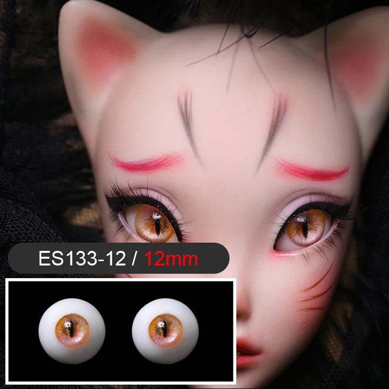 BJD Eyes Resin Eyeball ES133 ES140 12mm Handscraft Colourful Doll Accessories 1/3 1/4 1/6 for Fairyland Minifee Iplehouse
